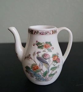 VINTAGE WEDGWOOD MINI / MINIATUR KUTANI CRANE KAFFEEKANNE OHNE DECKEL, ENGLAND - Bild 1 von 9