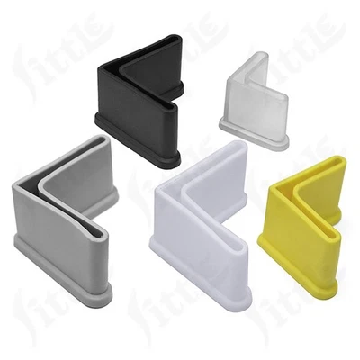 Black Rubber Feet Furniture Feet Triangular Sleeve Foot Pad Lid Foot Caps Protector - Image 1 of 4