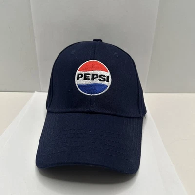 Clásico PEPSI Ajustable Azul Marino Sombrero Exterior Nuevo Foto 1 de 4