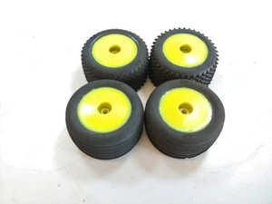 WORN/READ: Losi Mini-T 2.0 1/18 Stadium Truck Off-Road Tires & Wheels - Picture 1 of 8