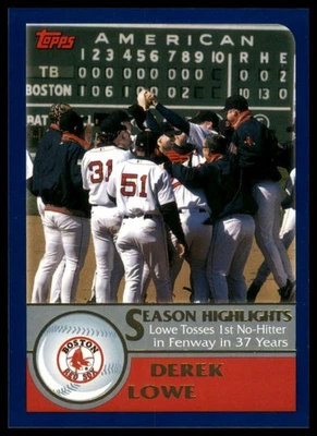 2003 Topps Opening Day #164 Derek Lowe Boston Red Sox Baseball - Image 1 of 2