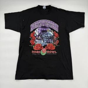 Vintage Northwestern Wildcats Shirt Herren Large NCAA Football Rose Bowl Salem 90s - Bild 1 von 8