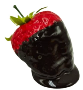 Display Fake Food Prop Bitter Sweet Chocolate Dipped Strawberry - Bild 1 von 2