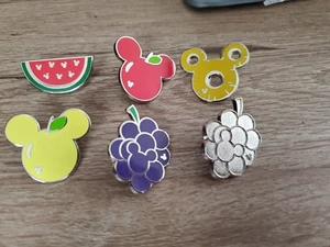 Disney Pins 2017 Disney’s Fruit Icon Hidden Mickey Pin Set  - Picture 1 of 5