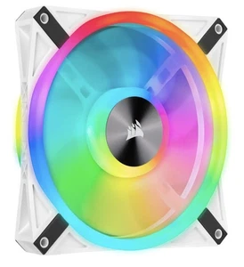 8 x Corsair Icue QL140 RGB White Fans + 2 x Node Core Controllers + Comander Pro - Picture 1 of 9