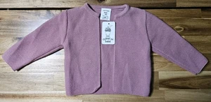COTTON-BEBÉ Baby Mädchen Strick Jacke 9M rosa Dralon Pullover Europa CEE Made Neu mit Etikett - Bild 1 von 12