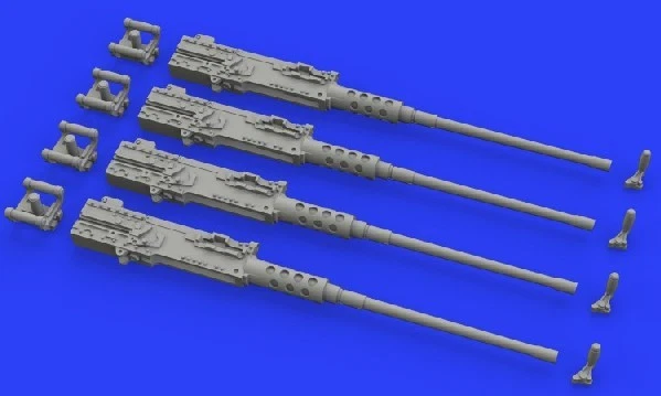 Eduard 648442 1/48 Avion M2 Browning Armes W / Poignées (Photo-Etch & Résine) - Photo 1/1