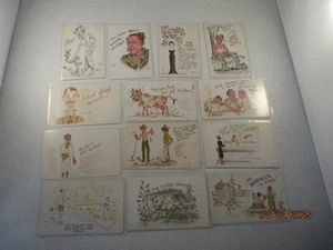 Postales cómicas vintage de Elmer Anderson 1951 - Lote de 13 - Imagen 1 de 2