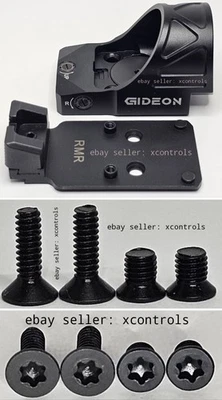 GIDEON OMEGA & MAC 9 DS Optic & Plate screws (CUSTOM-MADE) - (4-40 optic screws)