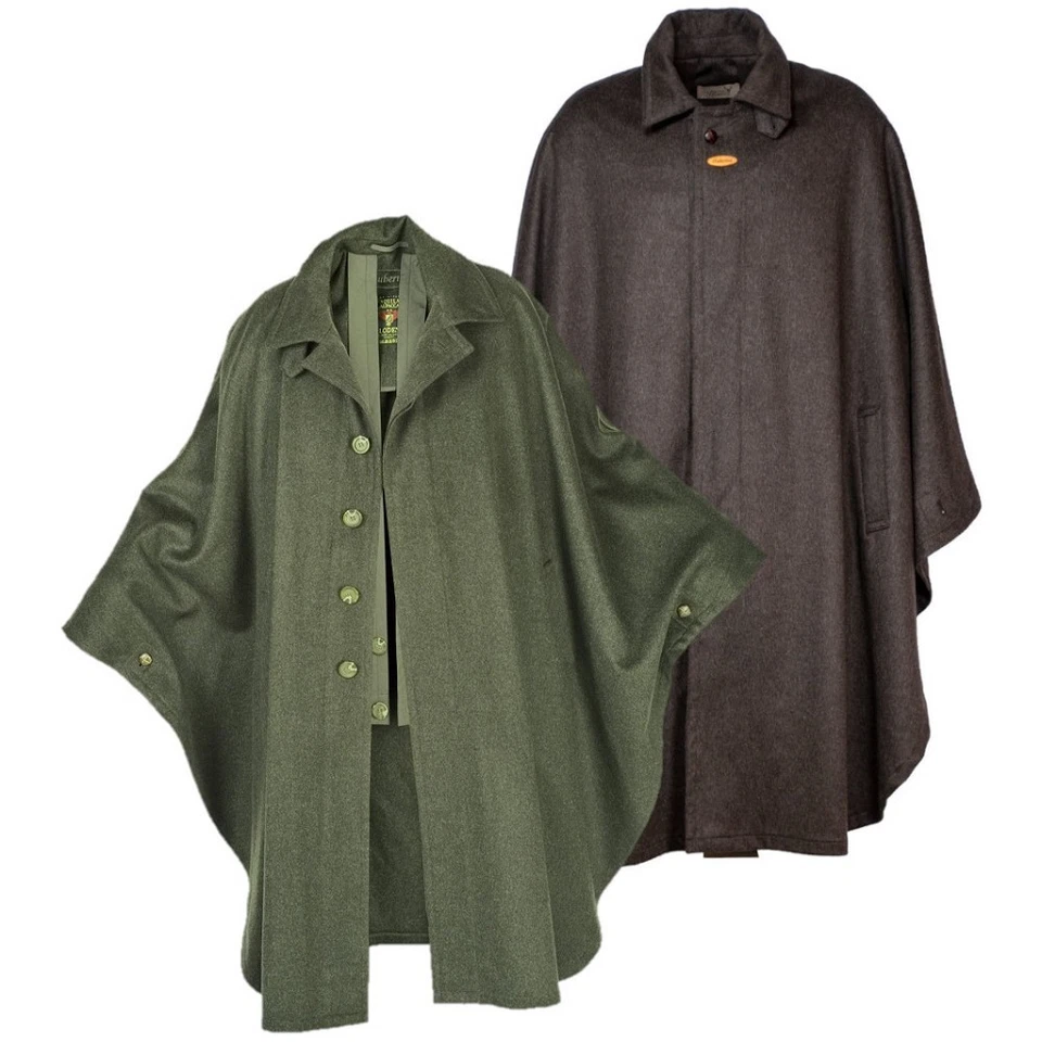 HUBERTUS® Hubertus Mittelschwere Lodenkotze Wetterfleck aus Loden Jagdponcho Überwurf NEU