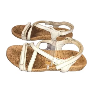 PRADA MILANO ITALY WEIßE RIEMCHEN SANDALEN GRÖßE 39 KORK INNEN SOHLE GEBRAUCHT - Bild 1 von 7