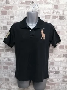Vtg 90s Polo Ralph Lauren -Gold Big Pony Chest - Polo T-Shirt Size Small - Picture 1 of 11