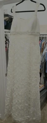 Couture Wedding Dress  Size 16  FREE SHIPPING  - Image 1 of 4