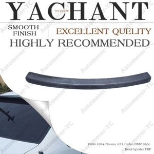 FIBER GLASS dmx-Style Rear Roof Wing Spoiler For 1988-1994 Nissan A31 Cefiro - Picture 1 of 12