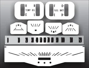 White Face Gauges for 1966-1967 Chevrolet Chevelle SS Package - Bild 1 von 4