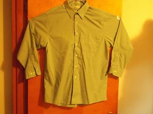  " VAN HEUSEN" MEN'S DRESS MOSS GREEN SHIRT...SIZE 16.5...32/33 (REGULAR FIT) - Picture 1 of 3