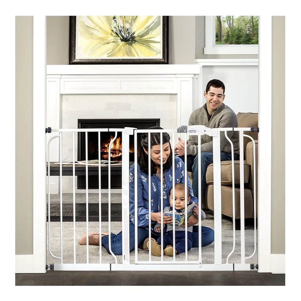Regalo Easy Step 49-Inch Extra Wide Baby Gate Includes 4-Inch and 12-Inch Exten