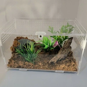 4"x4"x7" Acrylic Enclosure | Jumping spider | isopod | Tarantula Cage | Reptile  - Picture 1 of 7