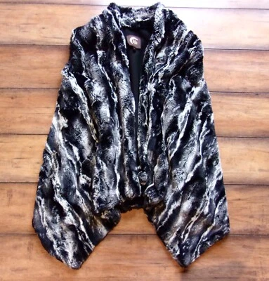 BLU MOON Boutique ~ ¡Nuevo! 1 Chaleco pequeño ~ chal de piel de visón sintético VEGANO ¡Libre de crueldad! Foto 1 de 3