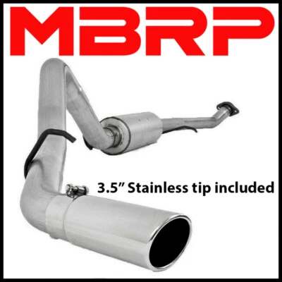 Выхлопная труба MBRP 3 дюйма Cat Back 03–07 Silverado Sierra 1500 с двойной/удлиненной кабиной 4,8 л 5,3 л - Изображение 1 из 2