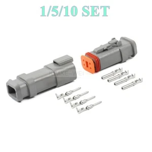 Deutsch DT Serie 4 Pin Macho y Hembra Conector Enchufe Kit DT04-4P-E008/DT06-4S-E008 - Imagen 1 de 5
