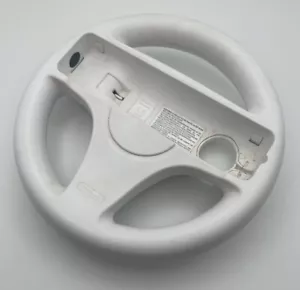 Nintendo Wii RVL-024 Mario Kart Racing Steering Wheel Game Controller - White - Picture 1 of 3