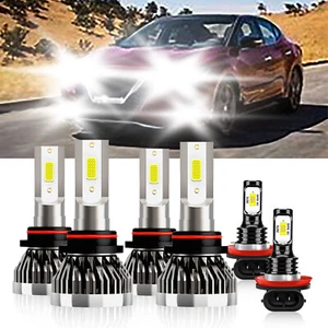 Kit de faros antiniebla de haz alto bajo LED bombilla 10000LM para Nissan Máxima 2008-2008 - Imagen 1 de 12