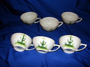 BLAKELY ÖL & GAS ARIZONA KAKTUS GESCHIRR TEETASSEN 6-TEILIG - Bild 1 von 2