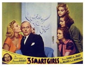 Three Smart Girls lobby card Binnie Barnes Charles Winninger Dea 1936 OLD PHOTO