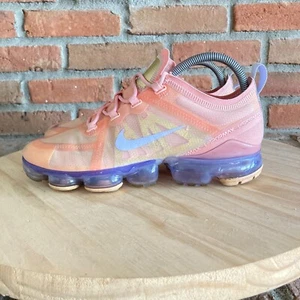 Nike Womens Air VaporMax 2019 AR6632-603 Orange Running Shoes Sneakers Size 9 - Picture 1 of 9