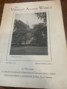 The Vermont Alumni Weekly. Oct 7, 1925 - Picture 1 of 7