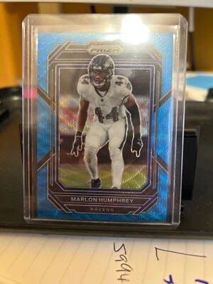 Marlon Humphrey 2022 Panini Prizm 135/199 Blue Wave Baltimore Ravens #24 - Image 1 of 2