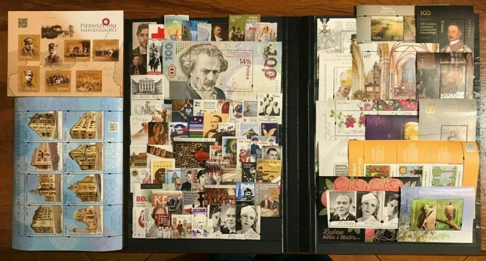 Poland 2019. Complete Year Set. 58 stamps & 16 souvenir sheets MNH - Image 1 of 1