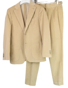 SUITSUPPLY Havana Patch UL Braddon Suit Men's UK 38 Corduroy 2 In 1 - Picture 1 of 19