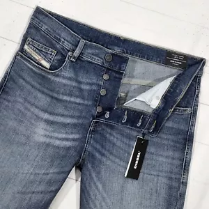 ⭐ Diesel D-viker RM046 straight fit stretch Vintage Aged denim jeans W32 L32 - Picture 1 of 14