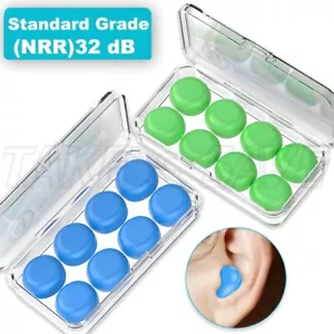 Ear Plugs for Sleeping Swimming, 8-16 Soft Noise Cancelling Reusable Silicone - Picture 1 of 10