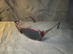 Coach S2005 Burgundy Double C Monogram Logo Sunglasses 59-26-125 FRAMES ONLY - Picture 1 of 11