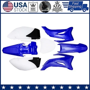 Kit de guardabarros de plástico blanco + azul + negro para moto Yamaha TTR110 TTR 110cc Dirt Pit - Imagen 1 de 11
