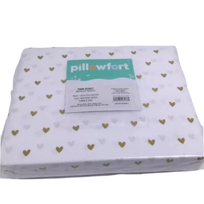 Edredón Corazones Metálicos de Pillowfort Doble con Estuche Simulado 100% Poliéster Foto 1 de 4