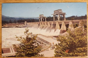 Bonneville Dam Columbia River Oregon & Washington Postkarte 1967 Koppel Farbe - Bild 1 von 1