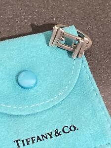 TIFFANY & CO FRANK GEHRY AXIS RING MATTE 925 STERLING SILVER SIZE 6
