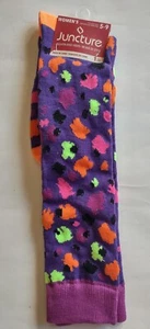 Juncture Knee High Socks - Women's 5 to 9 - Purple with Colors - Picture 1 of 2
