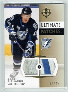 07-08 UD Upper Deck Ultimate Patches  Brad Richards  /25  Dual Patches