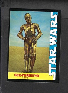 1977 Wonder Bread Star Wars Stickers C-3PO See-Threepio #7 NM-MT 2