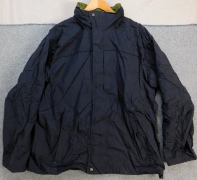L.L Bean Storm Chaser 265276 Men's XL Black Olive Insulated Hooded Parka Coat - Image 1 of 4