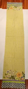 Mackenzie Childs Embroidered Flowers Table Runner 68" - Picture 1 of 14