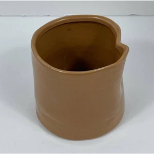 Fringe Pinched Oak Vessel Ceramic Cup Pitcher Vase - Picture 1 of 8