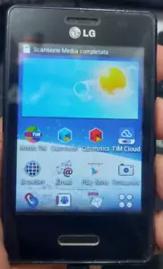 TELEFONO CELLULARE DA COLLEZIONE - LG OPTIMUS L3 LG-E430 FUNZIONANTE BLU NERO - Foto 1 di 9