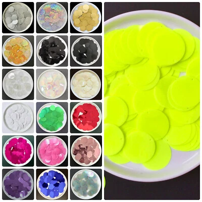 Large Sequins/Round Discs 100 x 24 mm- 18 colours. Festival/Costume/Fancy Dress. - Image 1 of 2