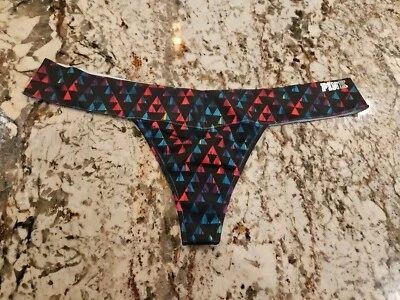 Bragas Tanga Verdaderas De Colección Victoria's Secret ROSA Raras Yoga Rosa Logo Banda M Foto 1 de 3